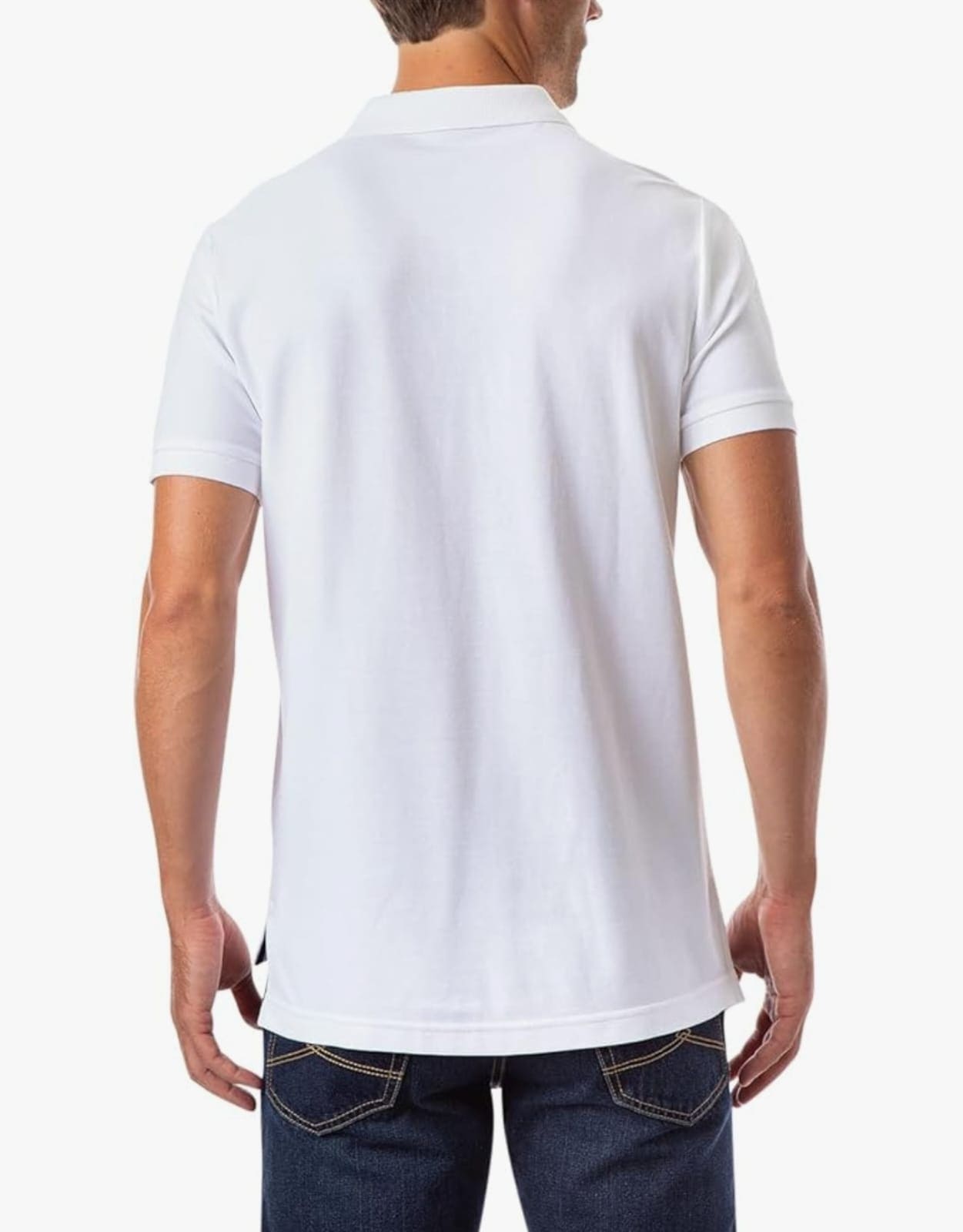 POLO UOMO U.S POLO ASSN. COLORE BIANCO 100% COTONE