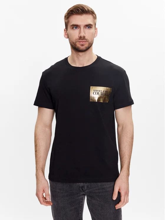 T-shirt Versace Jeans Couture black/gold