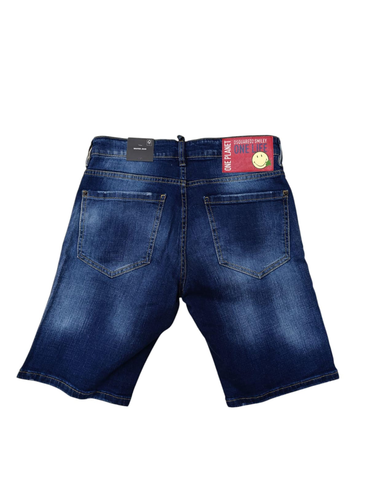 Pantaloncino DSQUARED2 Blu Jens con fantasy smile
