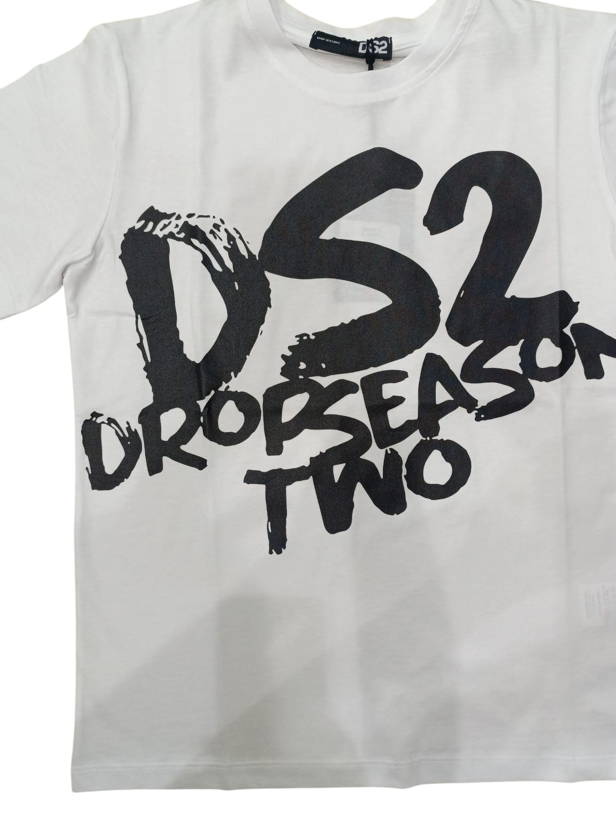 DS2 T-shirt Uomo Bianca con logo grande ds2
