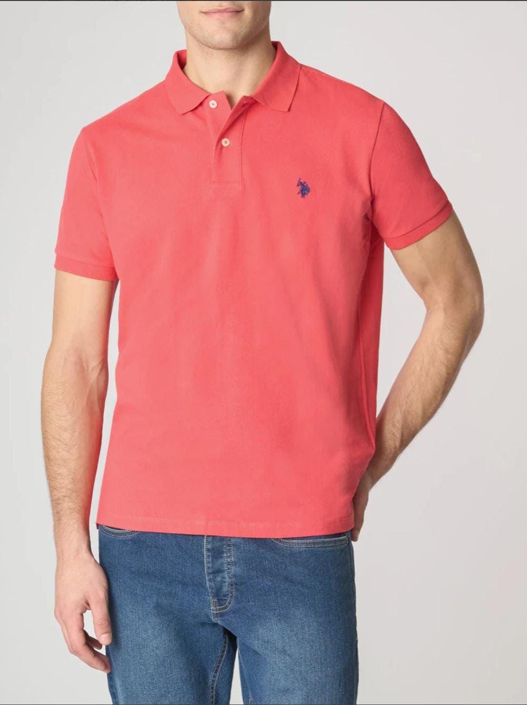 Polo US POLO ASSN, lampone.