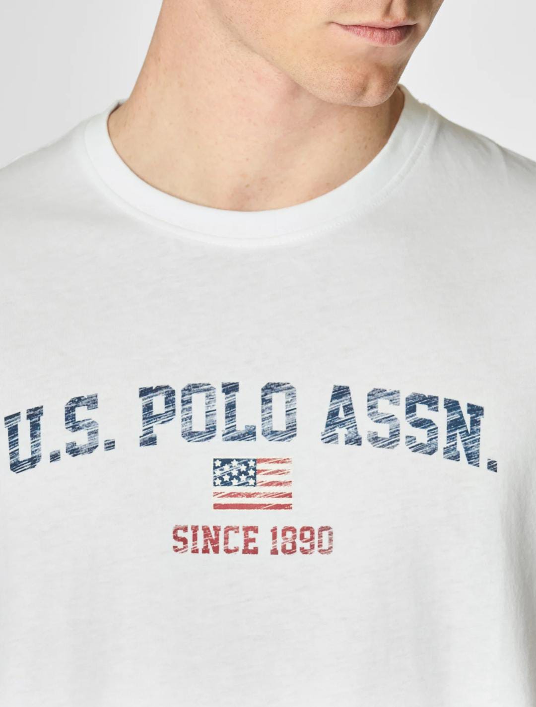 T-shirt US POLO ASSN, bianca.