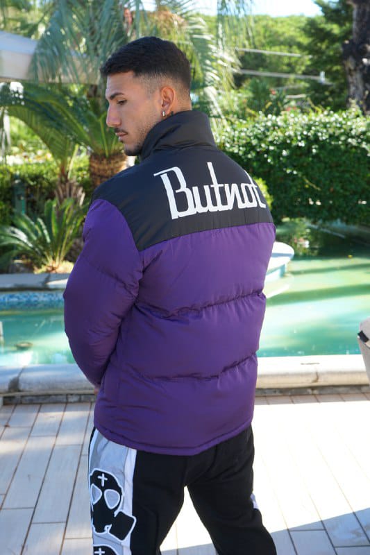 Bomber Butnot Doubleface logo nero e viola