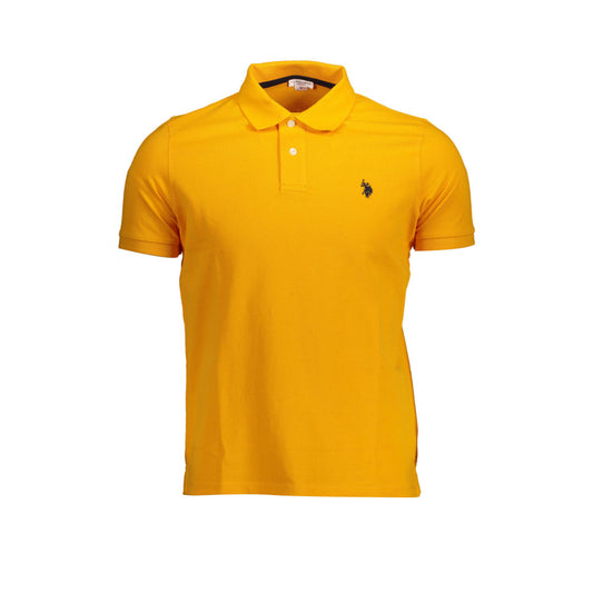 POLO UOMO U.S POLO ASSN. COLORE ARANCIONE  COTONE 100%