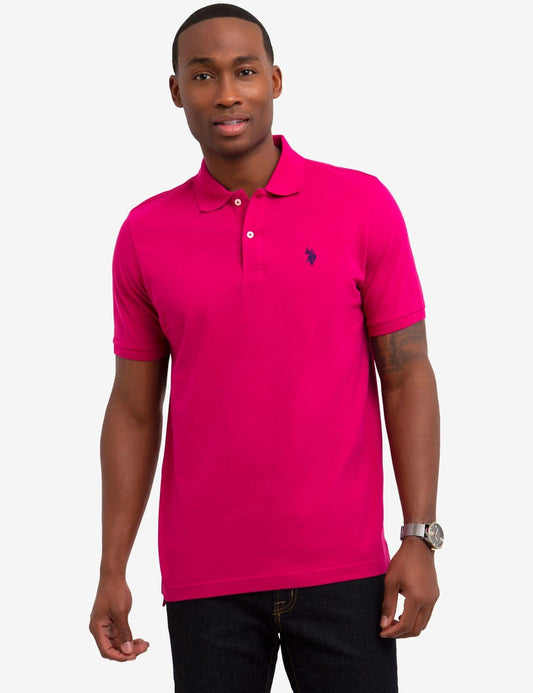 POLO UOMO U.S POLO ASSN. COLORE FUXIA COTONE 100%