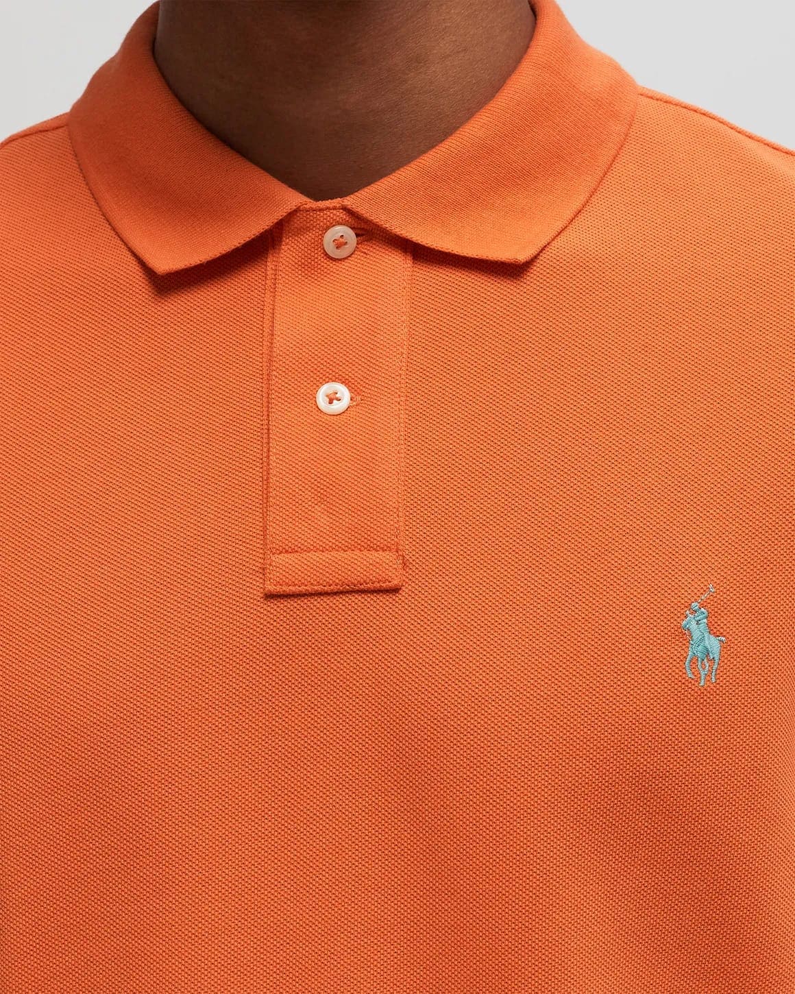 POLO RALPH LAUREN polo arancione in piqué, CLASSIC FIT
