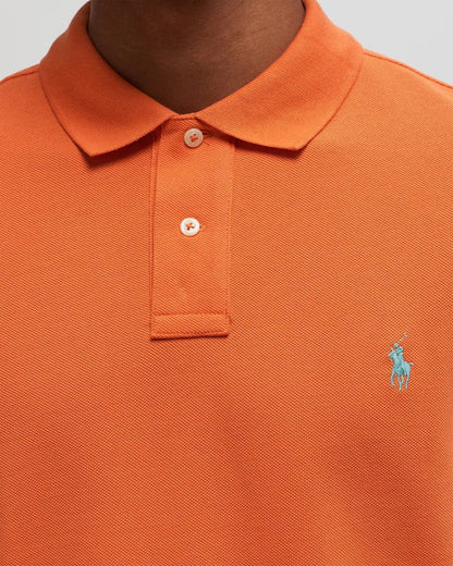 POLO RALPH LAUREN polo arancione in piqué, CLASSIC FIT