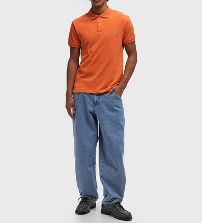 POLO RALPH LAUREN polo arancione in piqué, CLASSIC FIT