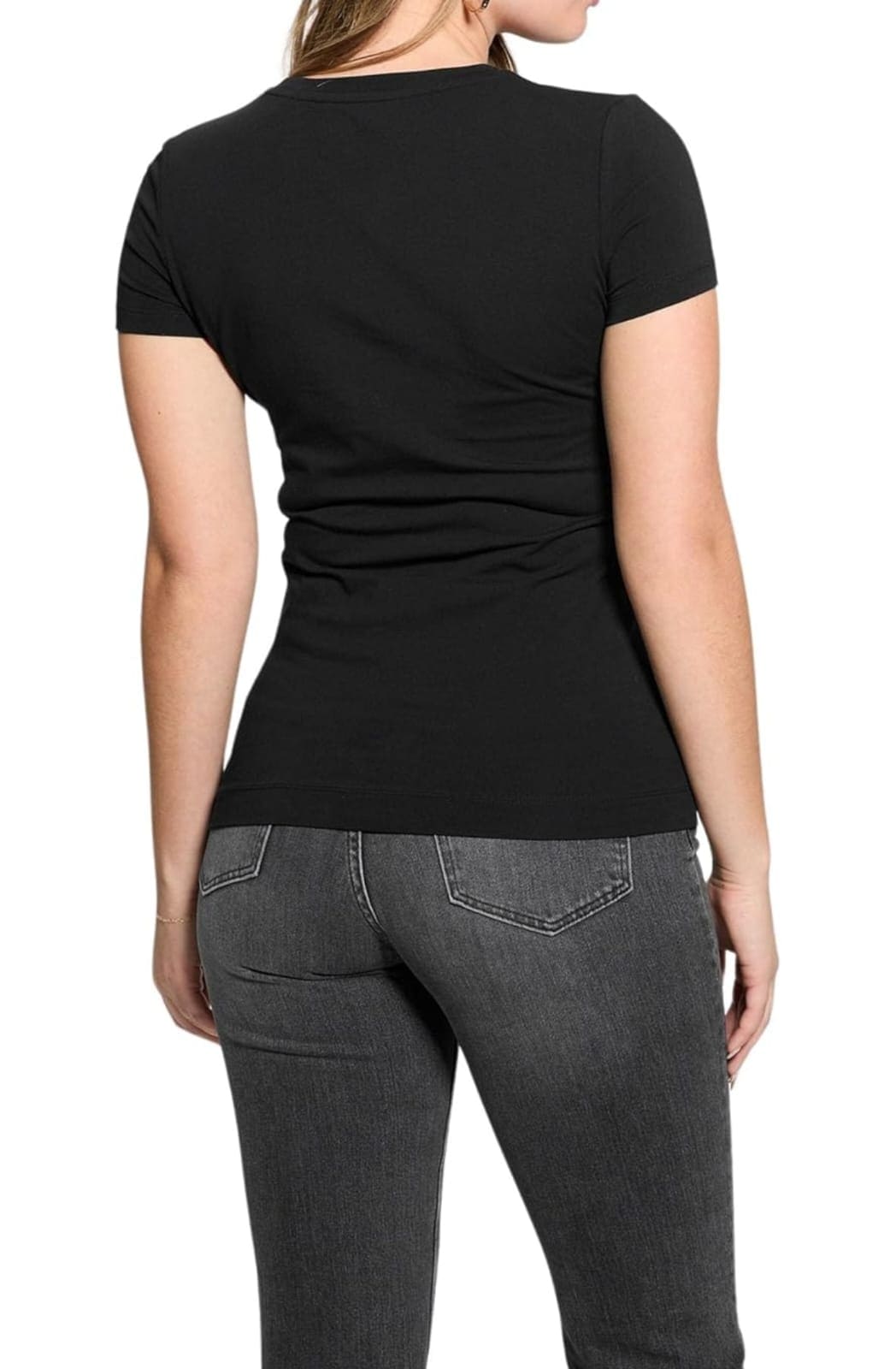 T-SHIRT GUESS vestibilità slim che valorizza la figura  Black- con strass