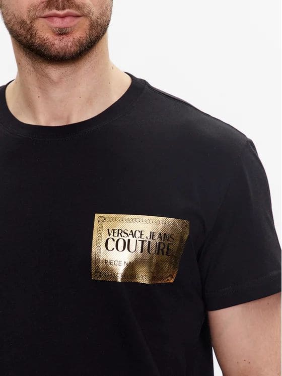 T-shirt Versace Jeans Couture black/gold