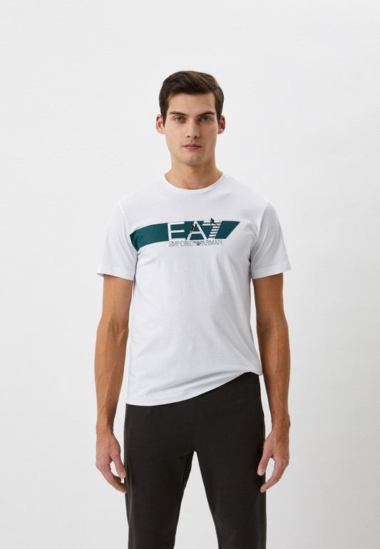 T-SHIRT EMPORIO ARMANI COLORE WHITE-GREEN