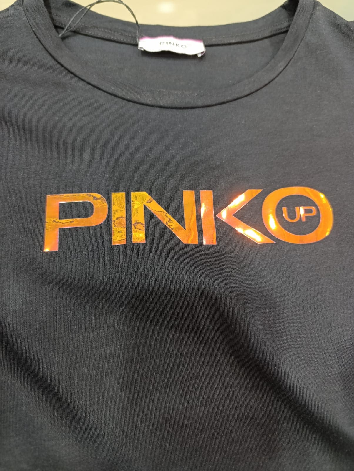 T- SHIRT PINKO COLORE BLACK - CON LOGO SPECCHIO