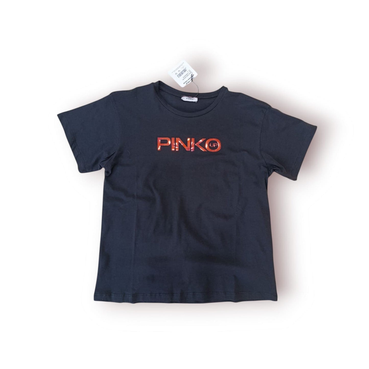 T- SHIRT PINKO COLORE BLACK - CON LOGO SPECCHIO
