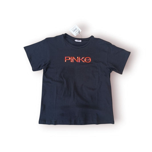 T- SHIRT PINKO COLORE BLACK - CON LOGO SPECCHIO