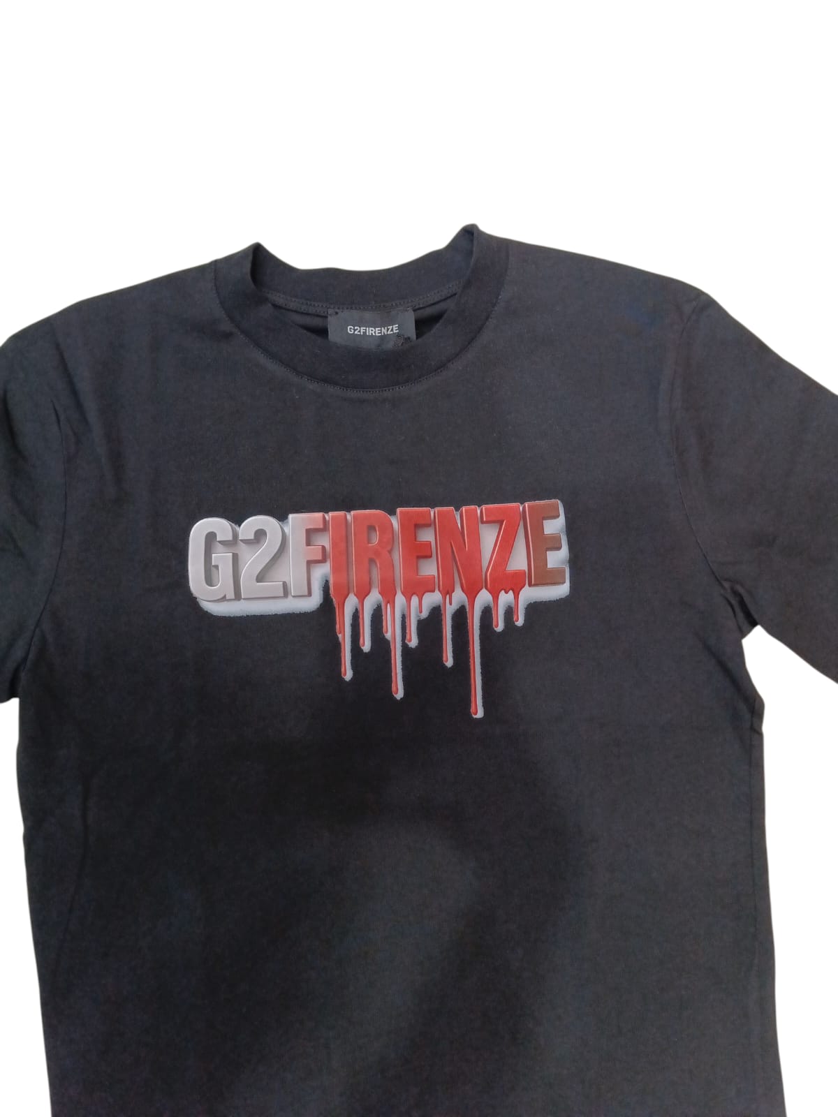 T-shirt G2Firenze Uomo- con logo fantasy NERA