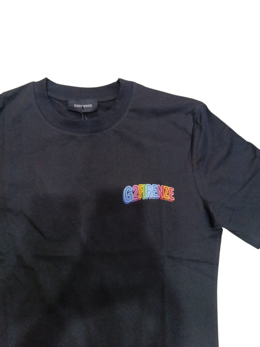 T-shirt G2Firenze Uomo- con logo fantasy NERA
