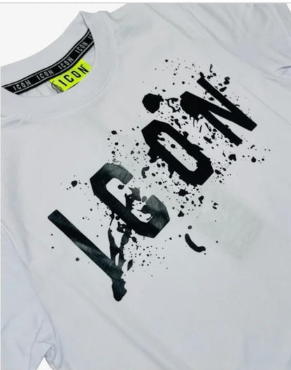 ICON T-Shirt  con logo fantasy grande