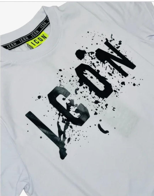 ICON T-Shirt  con logo fantasy grande