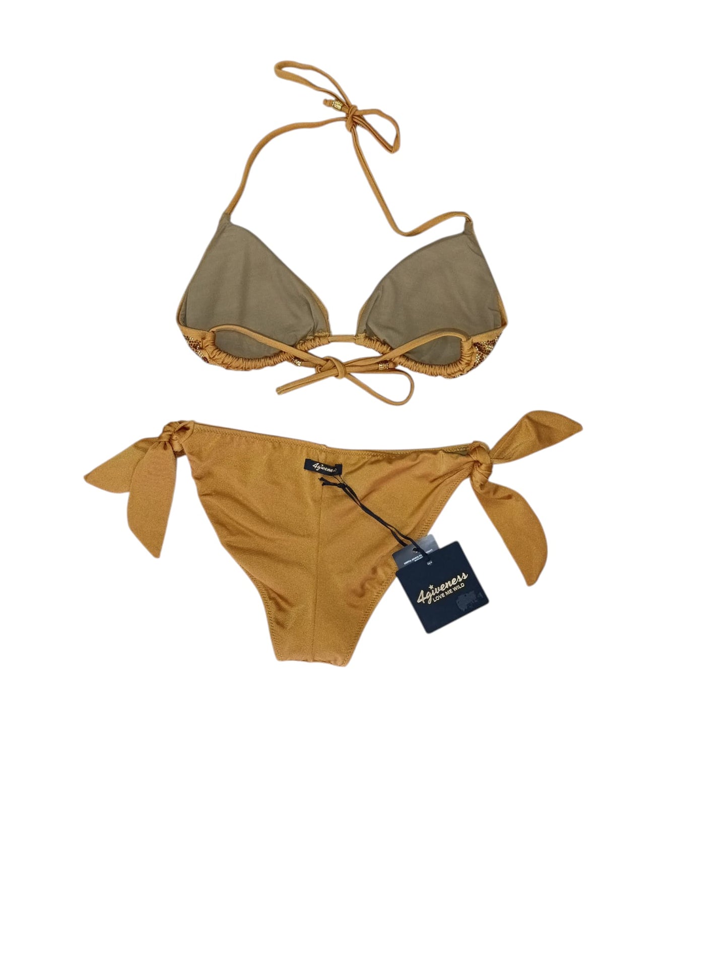 COSTUME 4GIVENESS  COLORE ORO IN STRASS CON COPPE REGULAR