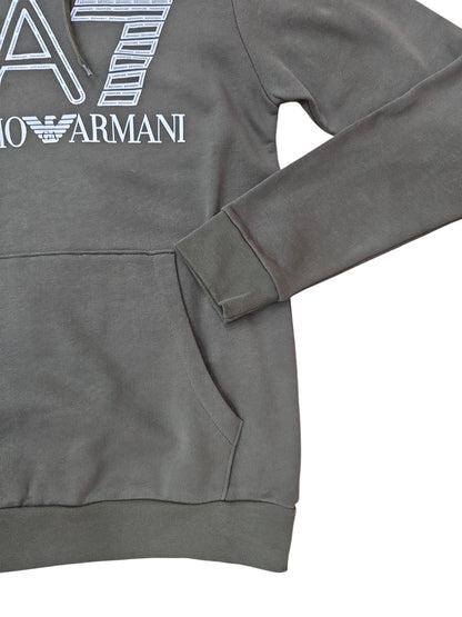 Felpa Emporio Armani garzata a maxi Logo