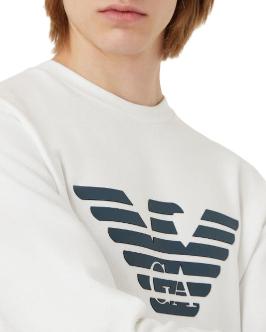 Felpa Emporio Armani Girocollo in maxi Logo