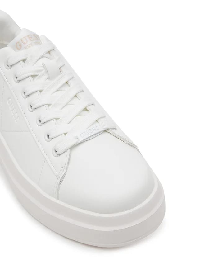 Sneakers Guess in ecopelle White-Goold