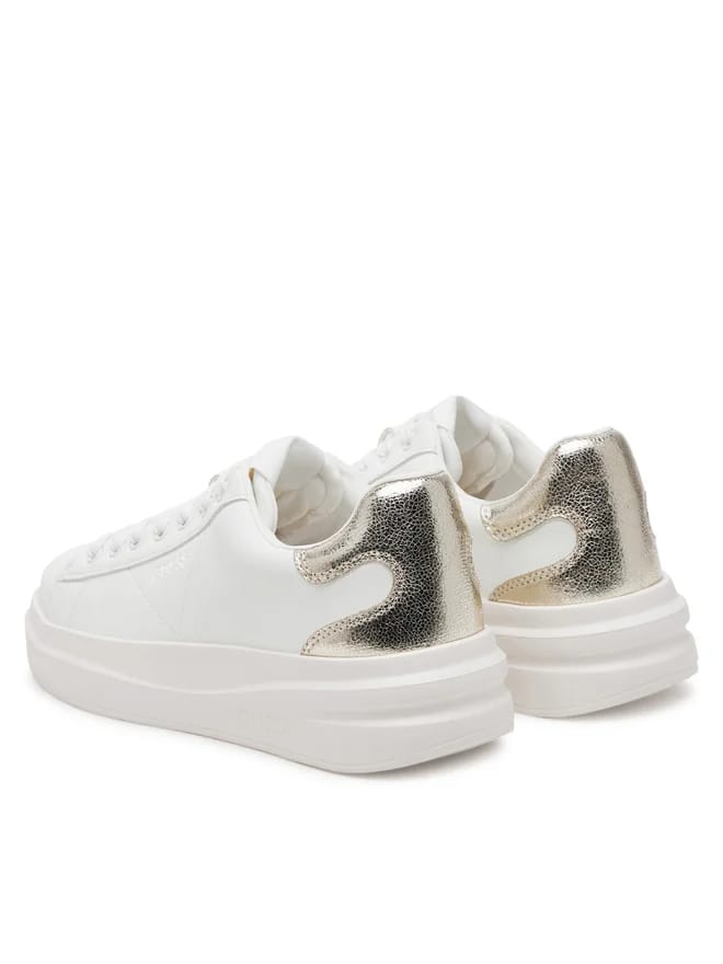 Sneakers Guess in ecopelle White-Goold