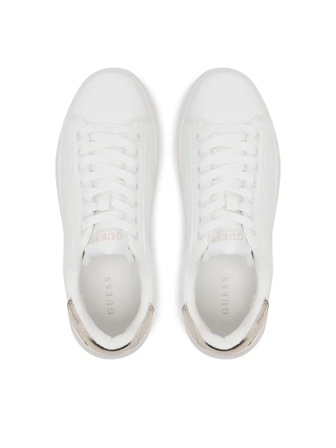 Sneakers Guess in ecopelle White-Goold