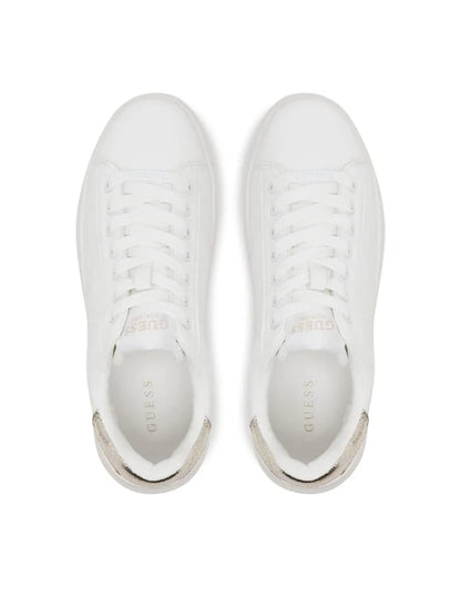 Sneakers Guess in ecopelle White-Goold