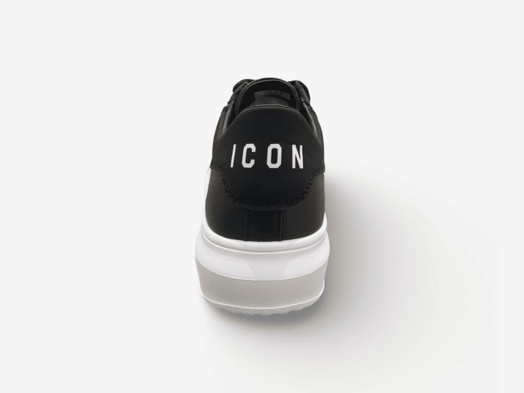 Sneakers ICON Uomo con logo a rilievo ecopelle