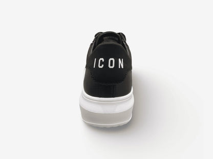 Sneakers ICON Uomo con logo a rilievo ecopelle