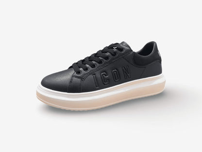 Sneakers ICON Uomo con logo a rilievo ecopelle