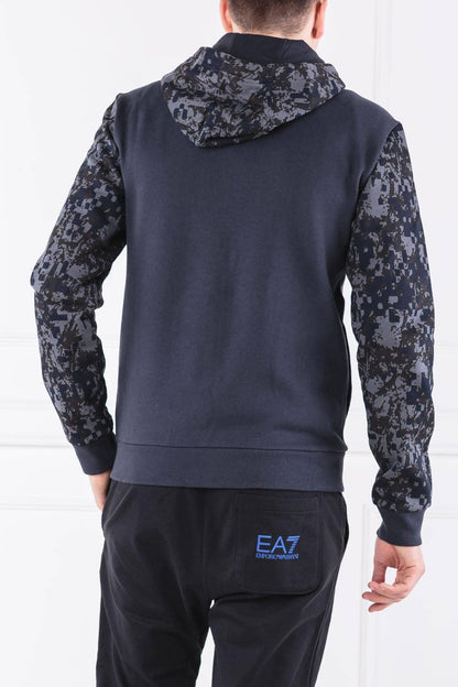 Felpa Emporio Armani mimetica con cappuccio