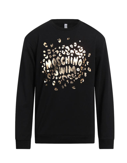 Felpa girocollo MOSCHINO logo maculato