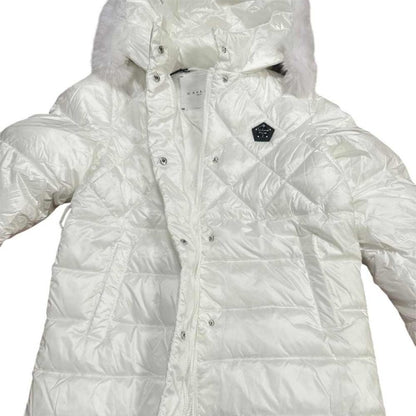 Giubbotto Gaelle con pelliccia lungo Bianco