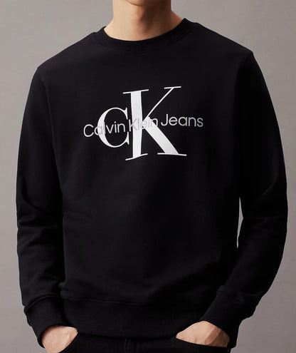 Felpa Calvin Klein  Uomo girocollo maxi logo