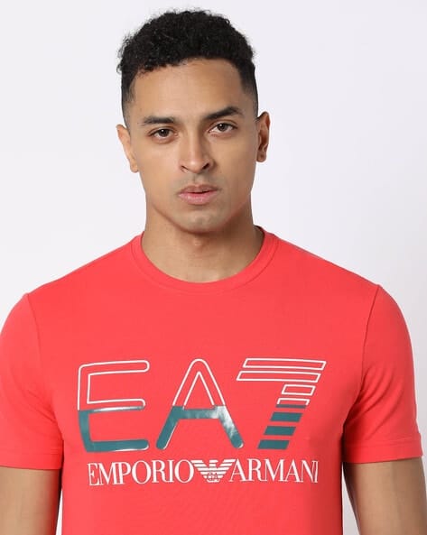 T-SHIRT EMPORIO ARMANI COLORE ROSSO