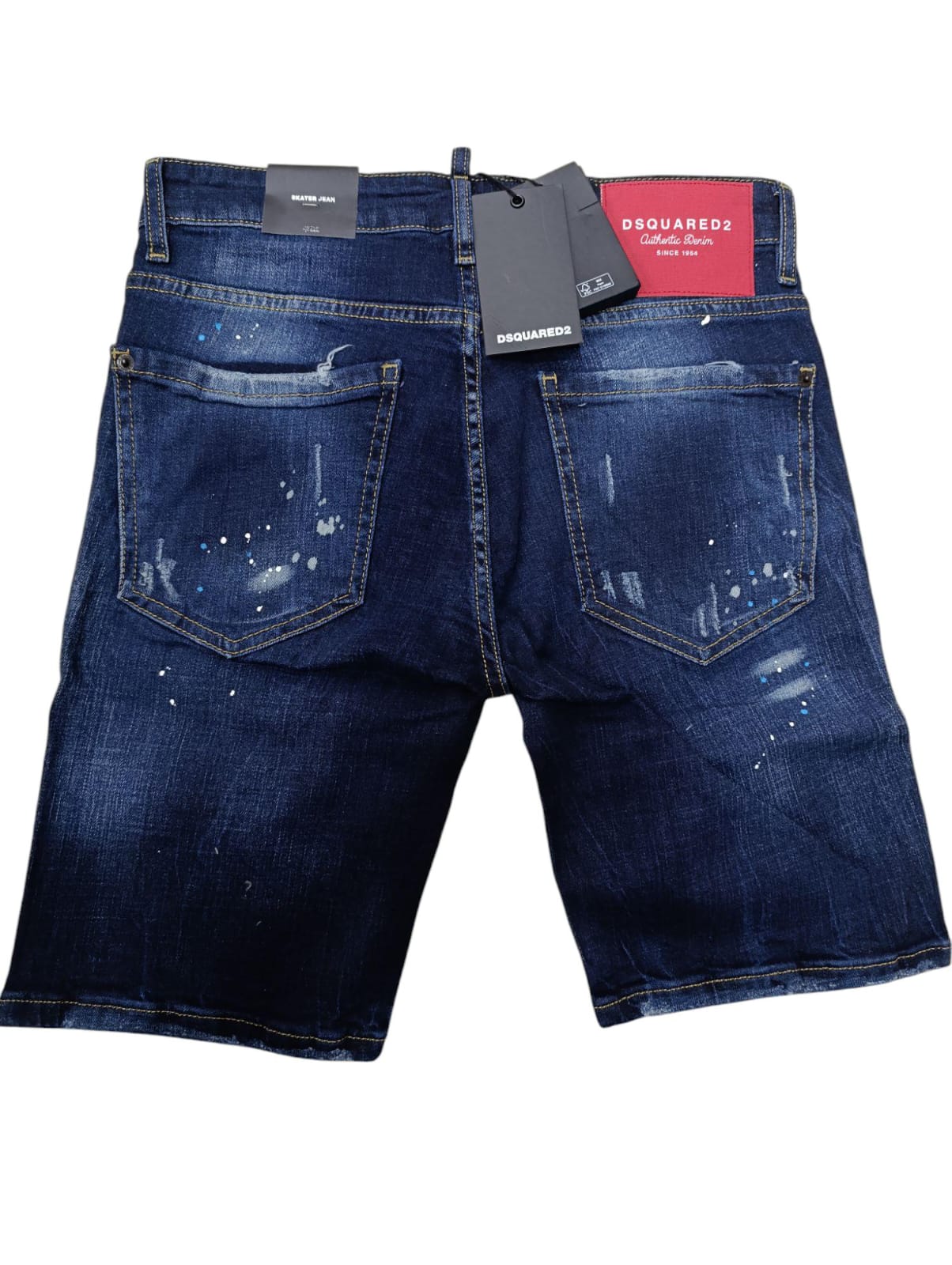 Pantaloncino DSQUARED2 jeans Blu scuro strappato