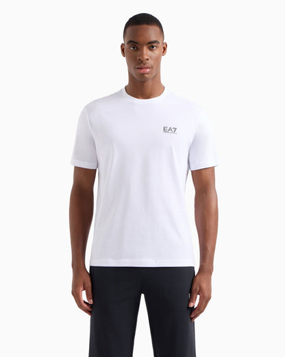 T-shirt girocollo EMPORIO ARMANI COLORE BIANCO  Logo Series in jersey di cotone