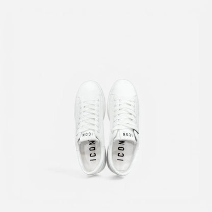Sneakers ICON Uomo total White con logo puntinato