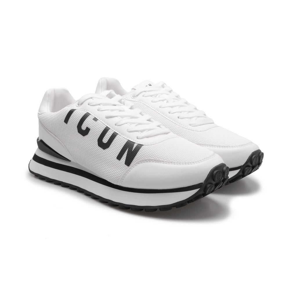 Sneakers ICON UOMO in pelle e tessuto maxi logo