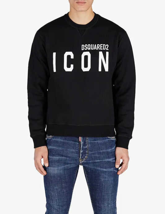 Felpa ICON DSQUARED2 girocollo  logo centrale