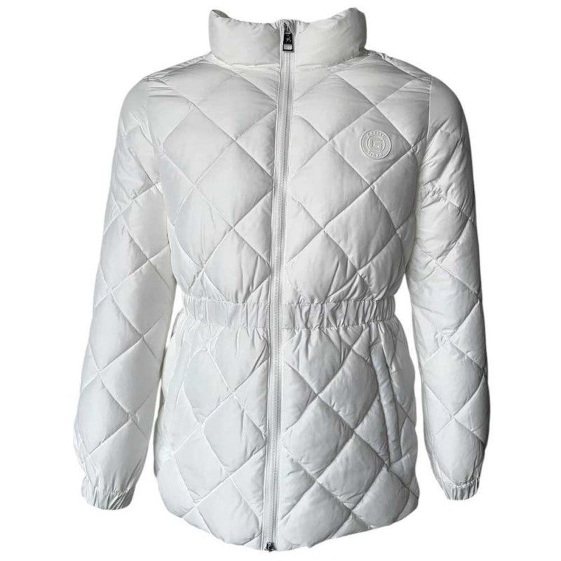 Giubbotto Gaelle con elastico sulla vita bianco