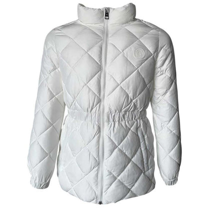 Giubbotto Gaelle con elastico sulla vita bianco