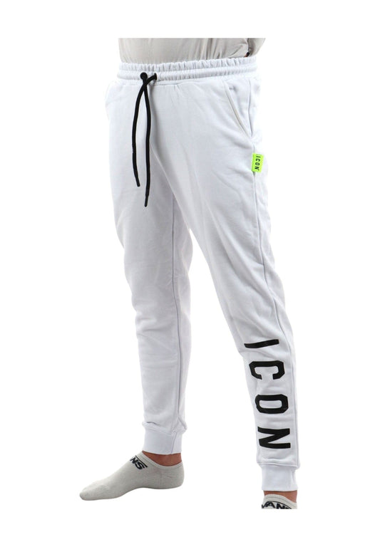 PANTALONE ICON GARZATO CON LOGO IN CAVIGLIA