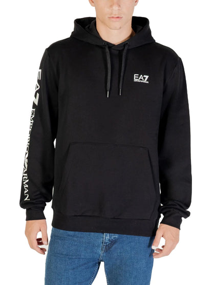 Felpa Emporio Armani garzata con logo alla manica