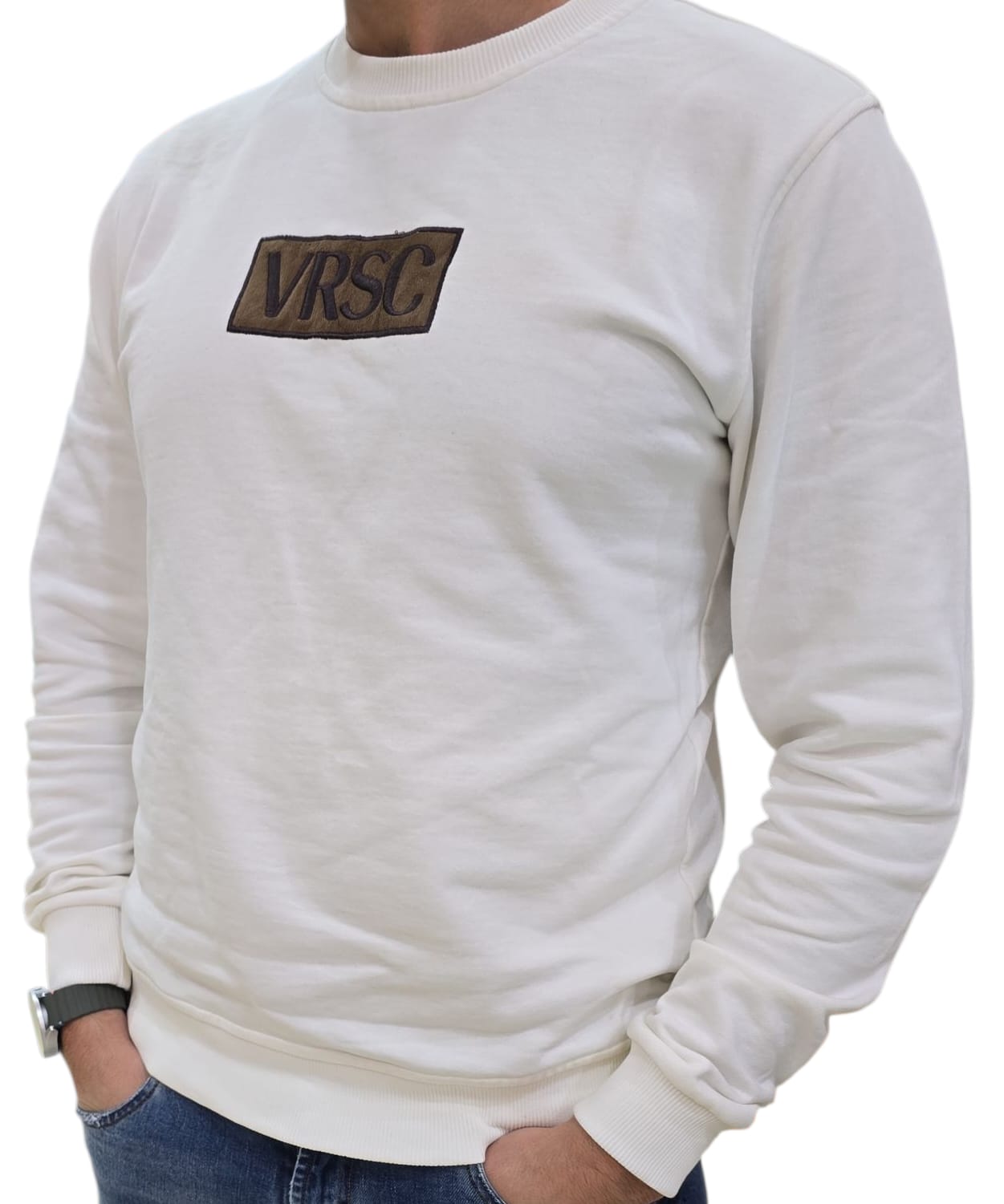 Felpa VERY RANDOM SOLID CHIC con logo in ricamo