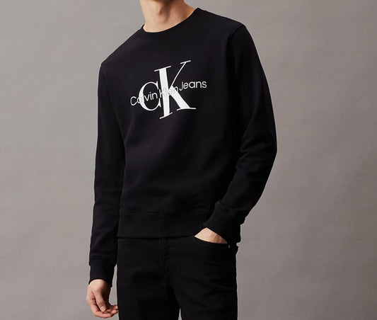 Felpa Calvin Klein  Uomo girocollo maxi logo